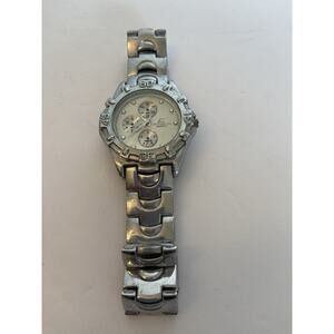 Contemplate men's quartz wrist watch silver tone band UNTESTED